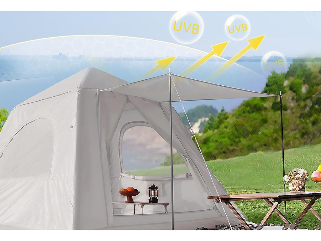 Portable Rainproof Inflatable Tent: Fully Automatic, 3-5 Person Capacity for Outdoor Camping