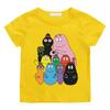Barbapapa Cartoon Printing Tshirts Summer Cute Graphic Print Teeshirt Short Sleeve CottonTshirts GirlsBoys Clothes KawaiiTops