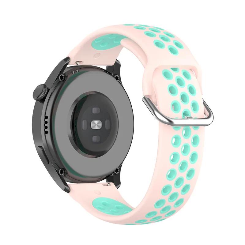For 20mm 22mm Silicone Strap for Samsung Galaxy Watch Active 2 3 Gear S2 Wristband/Xiaomi Amazfit Bip Huawei Sports Strap