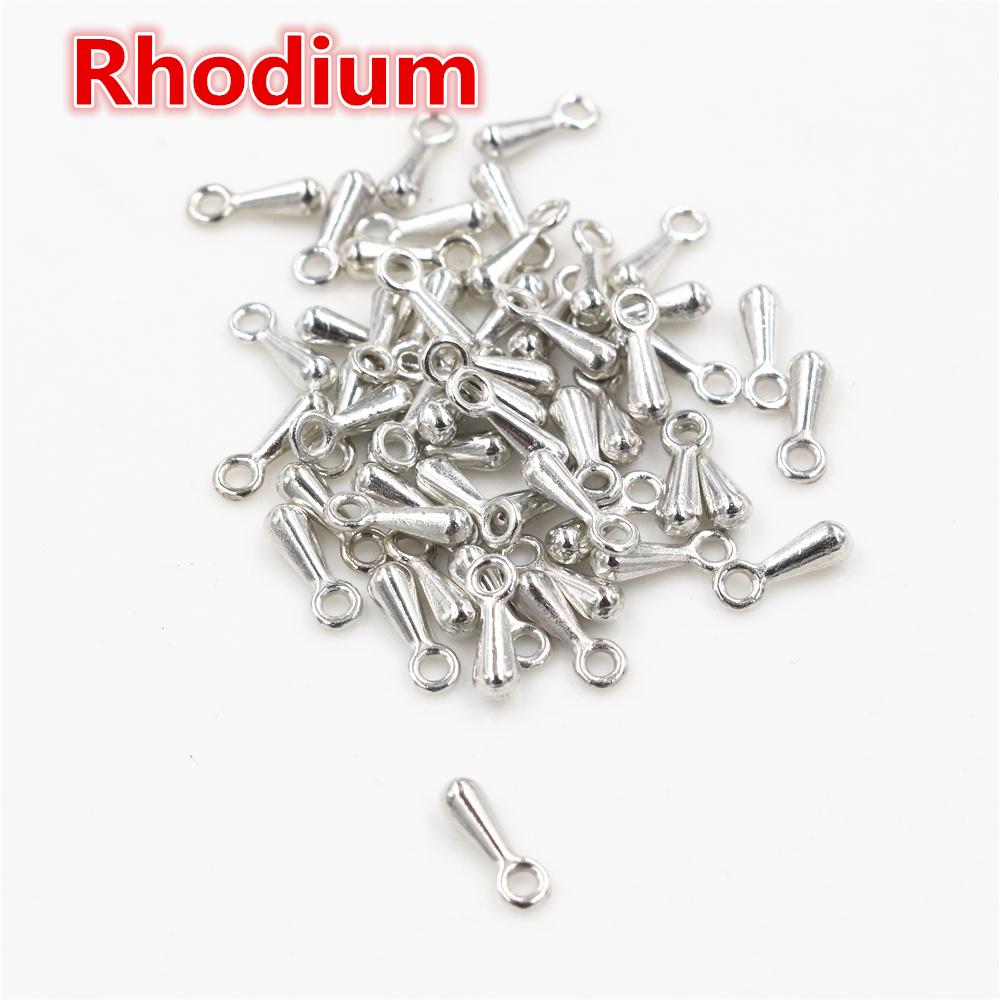 7*3mm 100pcs/Lot  6 Colors Pendant Necklace End Caps Charms For Necklace Bracelet Earrings Jewelry Findings Accessories for DIY