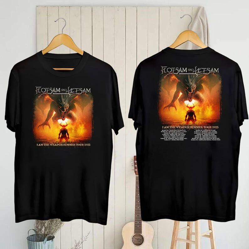 New Flotsam and Jetsam 2025 tour Gift For Fans Unisex S-5XL Shirt SS1079 Unisex T-Shirt XL
