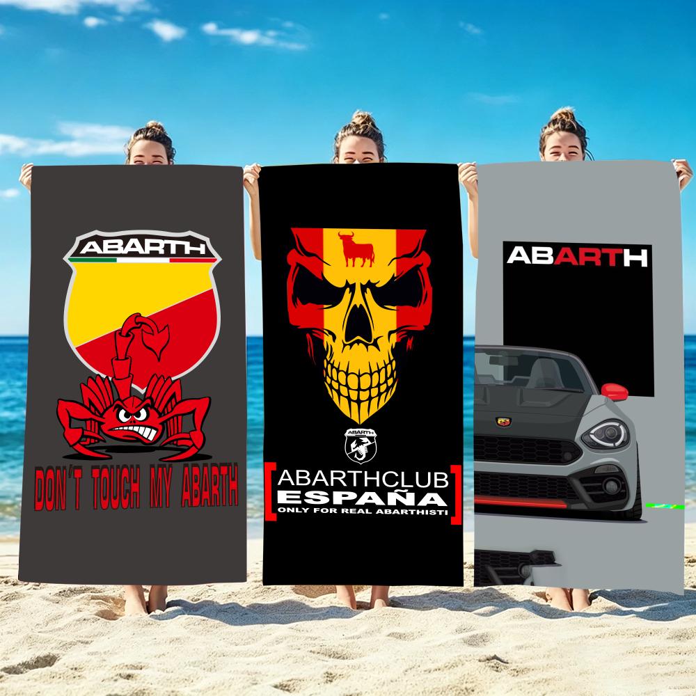 Marke Abarth Handtuch Mikrofaser Strandtuch, schnelltrocknend, sandfrei, ultrafeine Faser, super weich.
