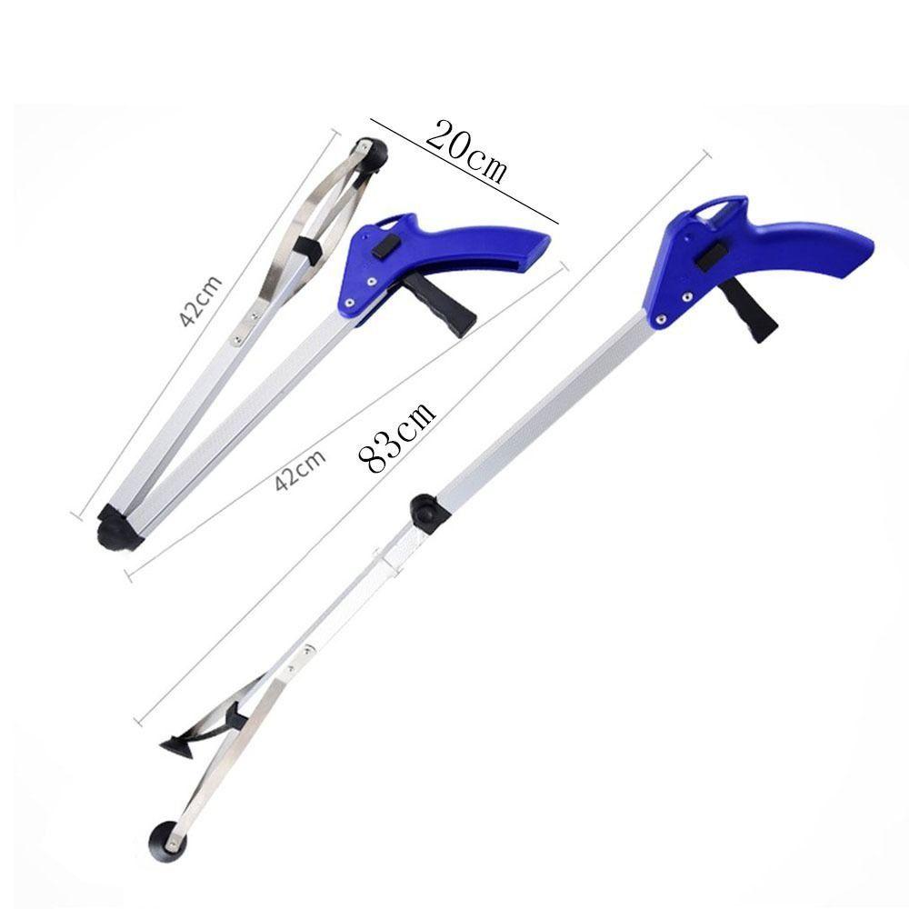 Long Arm Foldable Reacher Grabber Tool Telescopic 83CM Claw Trash Garbage Picker Foldable Extender Gripper Tool Hotel