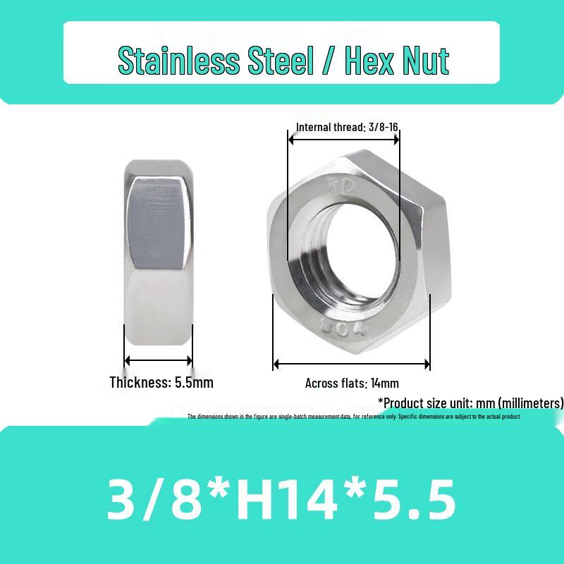 Stainless Steel 3/8 to 1/4 Pan Tilt Tripod Adapter with Dual Hole Conversion Nut