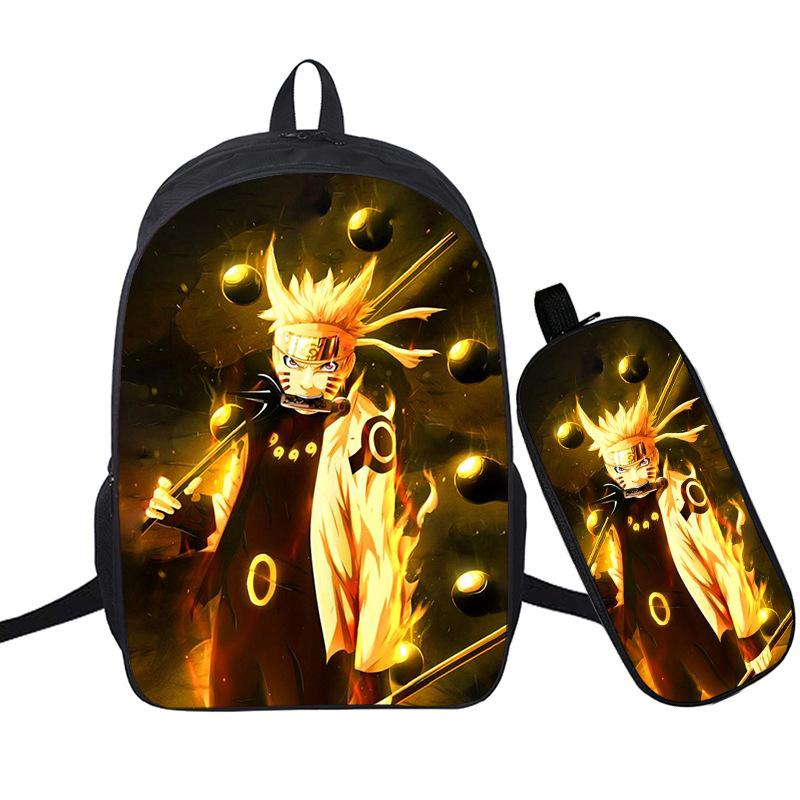 Riman 3D Digital Printing Backpack Two-piece Set Full-color Backpack Student Schoolbag