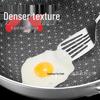 ZISIZ 32cm Edelstahl Wok zum Braten