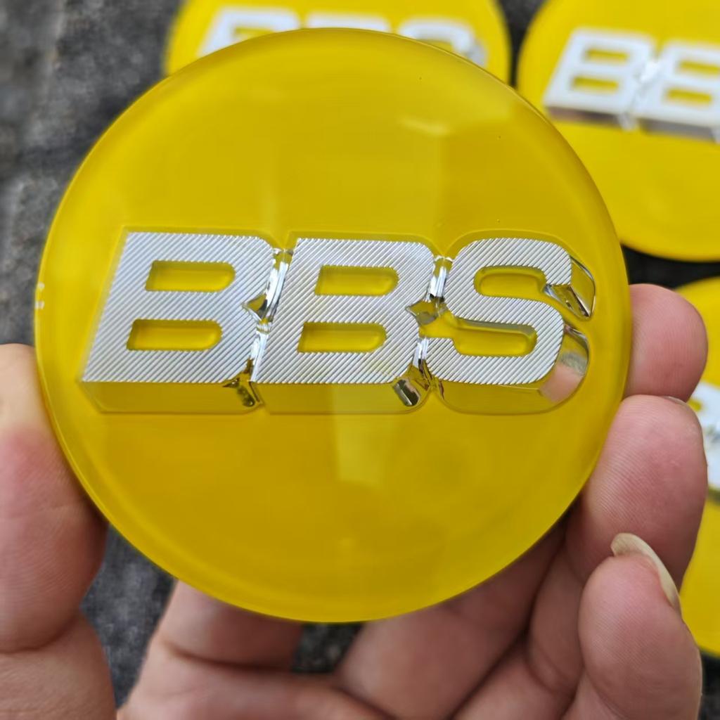 9 colors 70mm high-quality acrylic set of 4 BBS modified Stickers For BBS wheel hub center cover logo 5624073 5624120