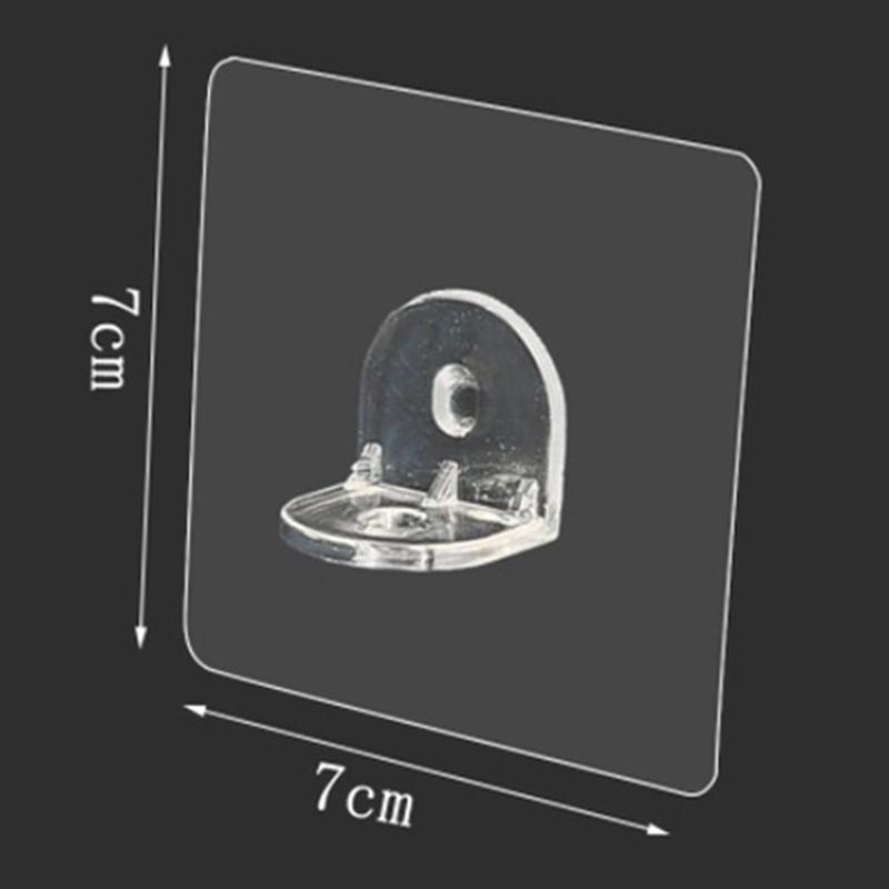 1 st Hyllstöd Krokar Garderob Board Hållare Kök Badrumsgarderob Klistermärke Vägg Självhäftande pluggar Förvaring Organizer Hållare