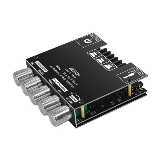 ZK-MT21 Digital Amplifier Board HiFi DIY Mini Bluetooth-compatible5.0 2.1 Channel Subwoofer Amplifier Board Module for TV Set