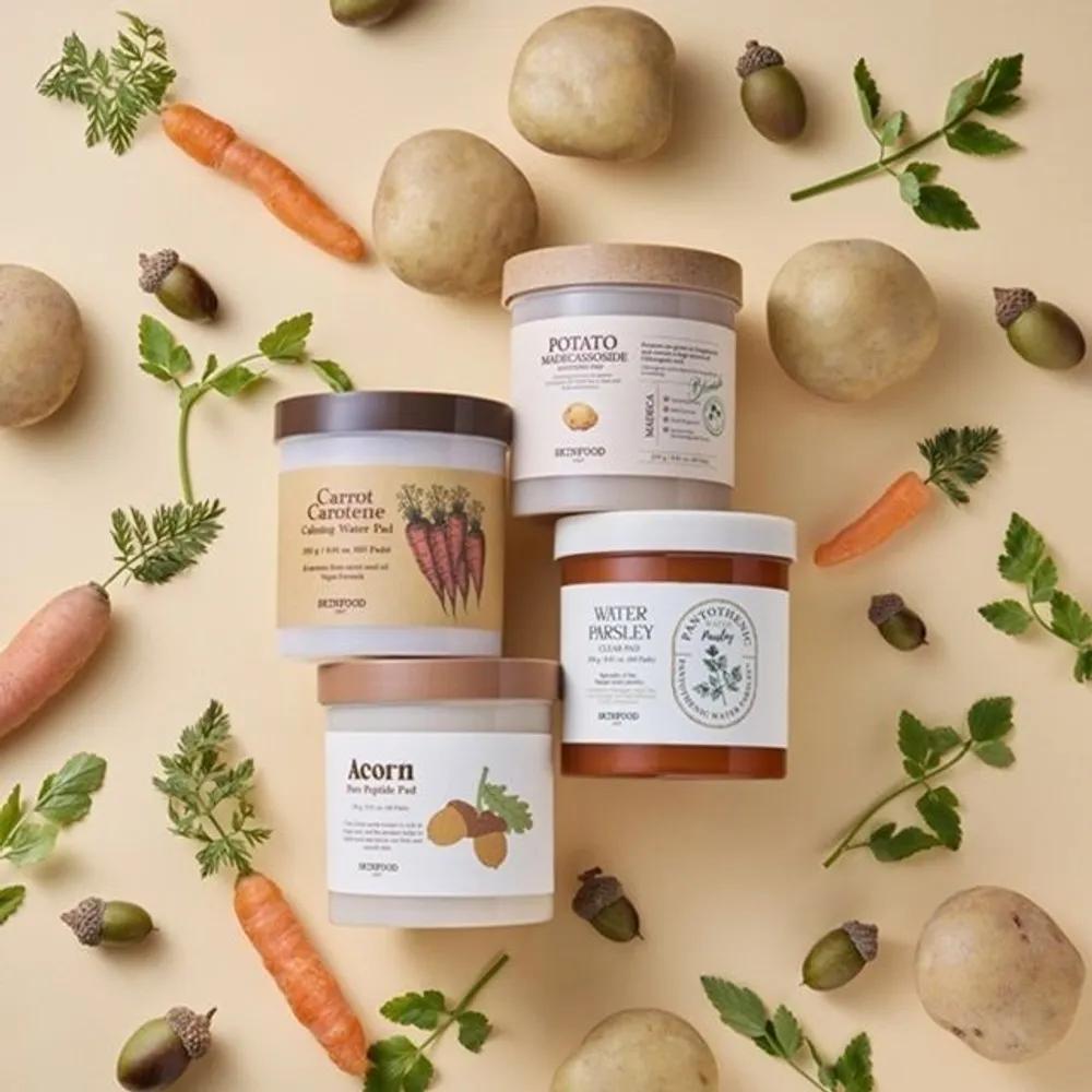 [60 Sheets] Shine Muscat / Potato / Carrot Pad / Water Celery Pad / Acorn Pad Shine Muscat