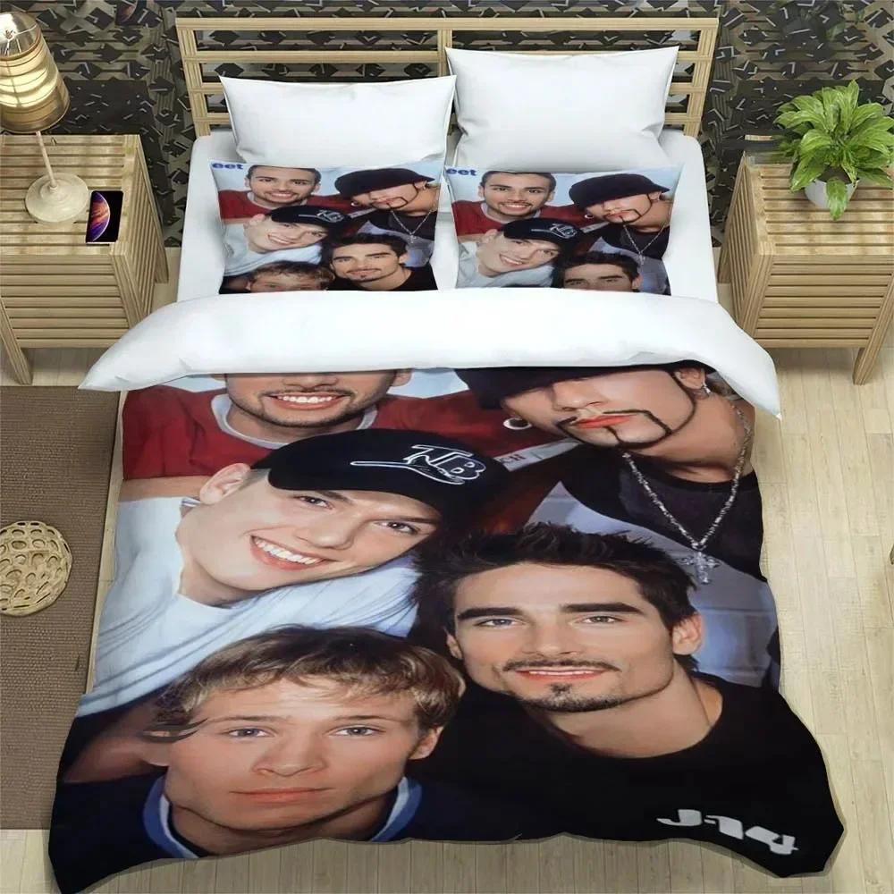 BSB Band Backstreet Boys 3D NEU Bettbezug Kissenbezug Bettwäsche Set Erwachsener Mädchen Schlafzimmer Dekoration Kinder Einzel Doppel Groß