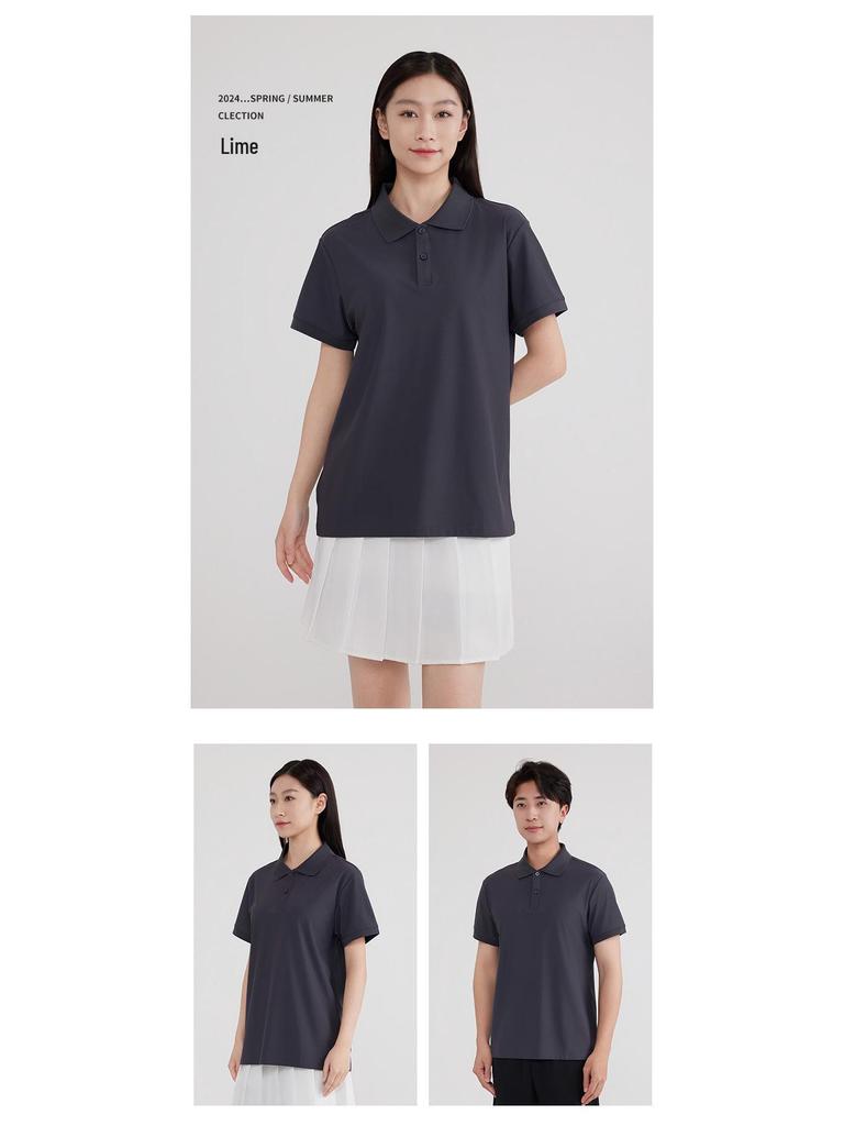 Custom Multi-Color Polo Shirt: Logo Print, Turn-Down Collar, Short Sleeve, Loose Fit, Embroidery