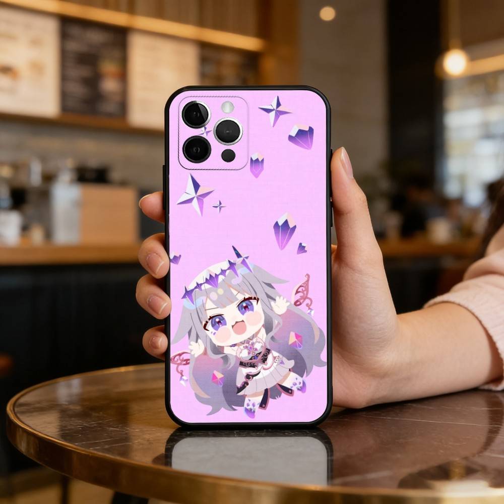 F-FuwaMoco-CO Soft Silicone Black Cover,Phone Case For iPhone 17,16,15,14,13,12,11 Plus,Pro Max,XS iPhone12