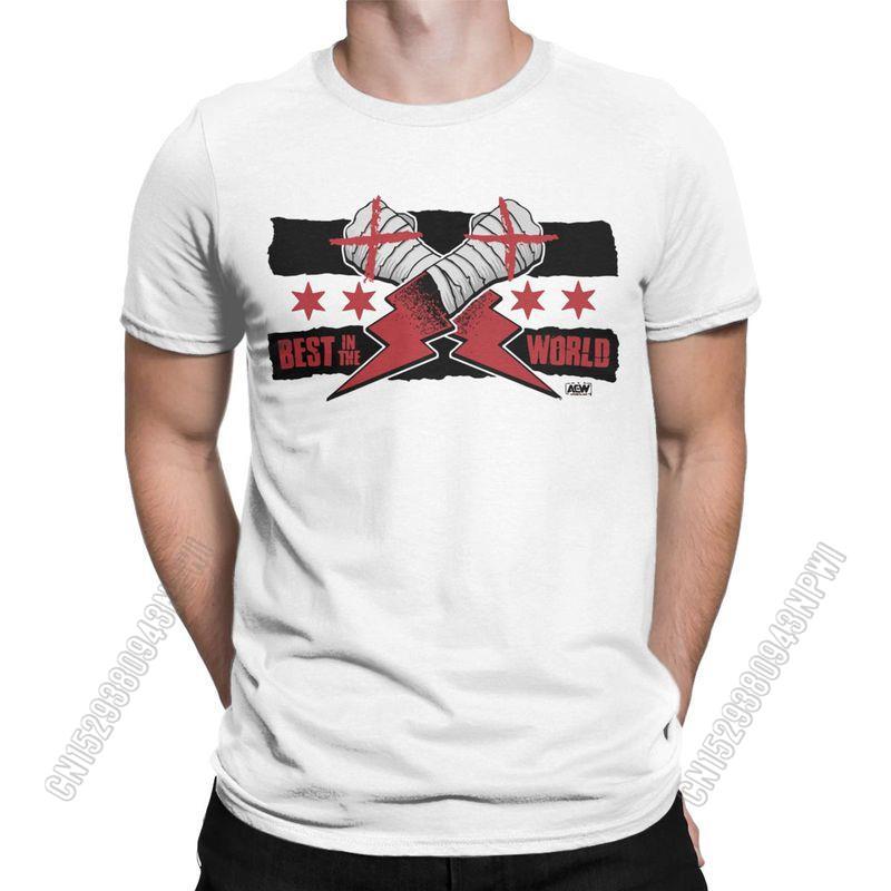 Unisexs Cm Punk Aew Best In The World T Shirt Cotton Clothing Vintage Stylish Chic Crewneck Tee Shirt Gift Tshirts