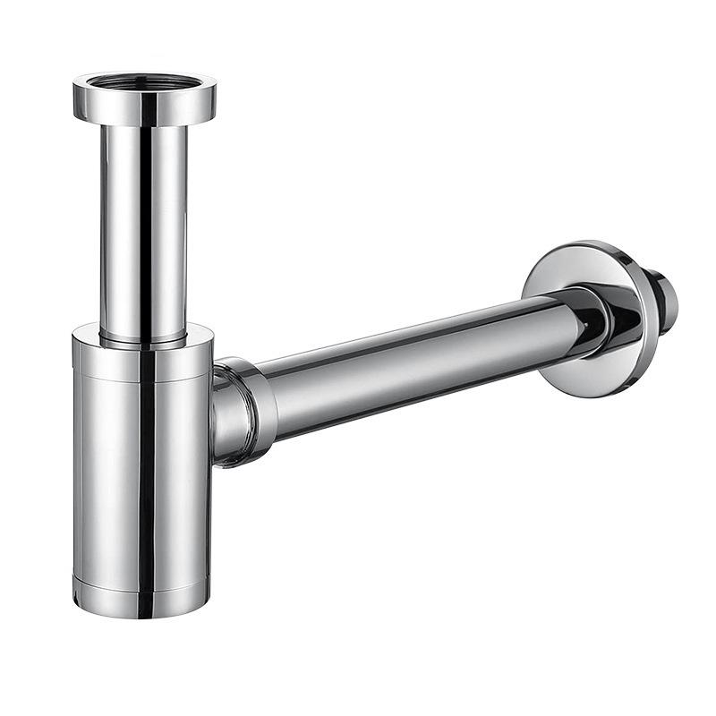 Standart Lavabolar İçin Banyo Gideri Lavabo Sifonu Banyo Lavabosu İçin 304 Paslanmaz Çelik 1 1 4 İnç Montaj Ekstra Uzun Boru
