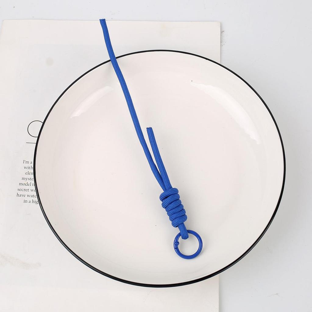 Trendy Colored Knot Braided Mobile Phone and Bag Lanyard - Handmade DIY Accessory Pendant Rope