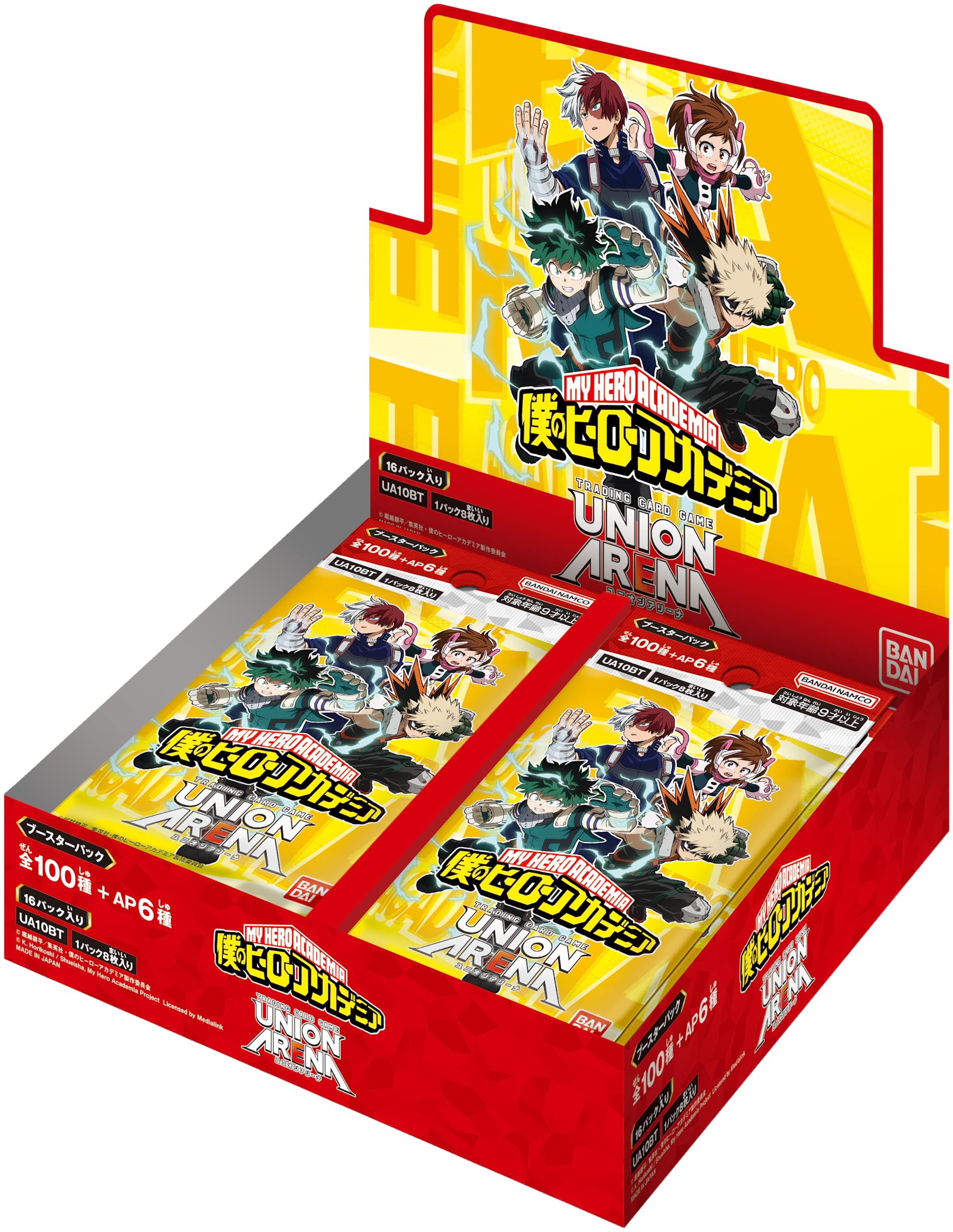 

BANDAI UNION ARENA Бустер-пак Моя геройская академия [UA10BT] (BOX) 16 упаковок