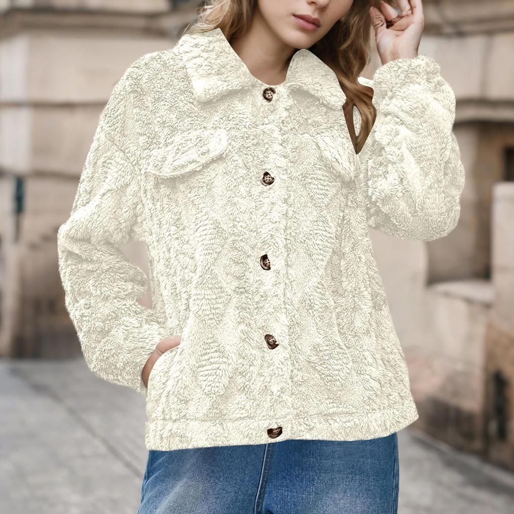 Women's Long-sleeved Hooded Winter Warm Plush Jacket