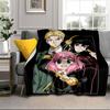 Cute Anime Spy Famliy Blanket Flannel Blanket for Bed, Sofa, Camping, Hiking, Picnic Essentials, Gift for Family Fan Gifts