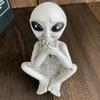 Alien figurines interior decoration. I dont want see that say it hear it. Set three.