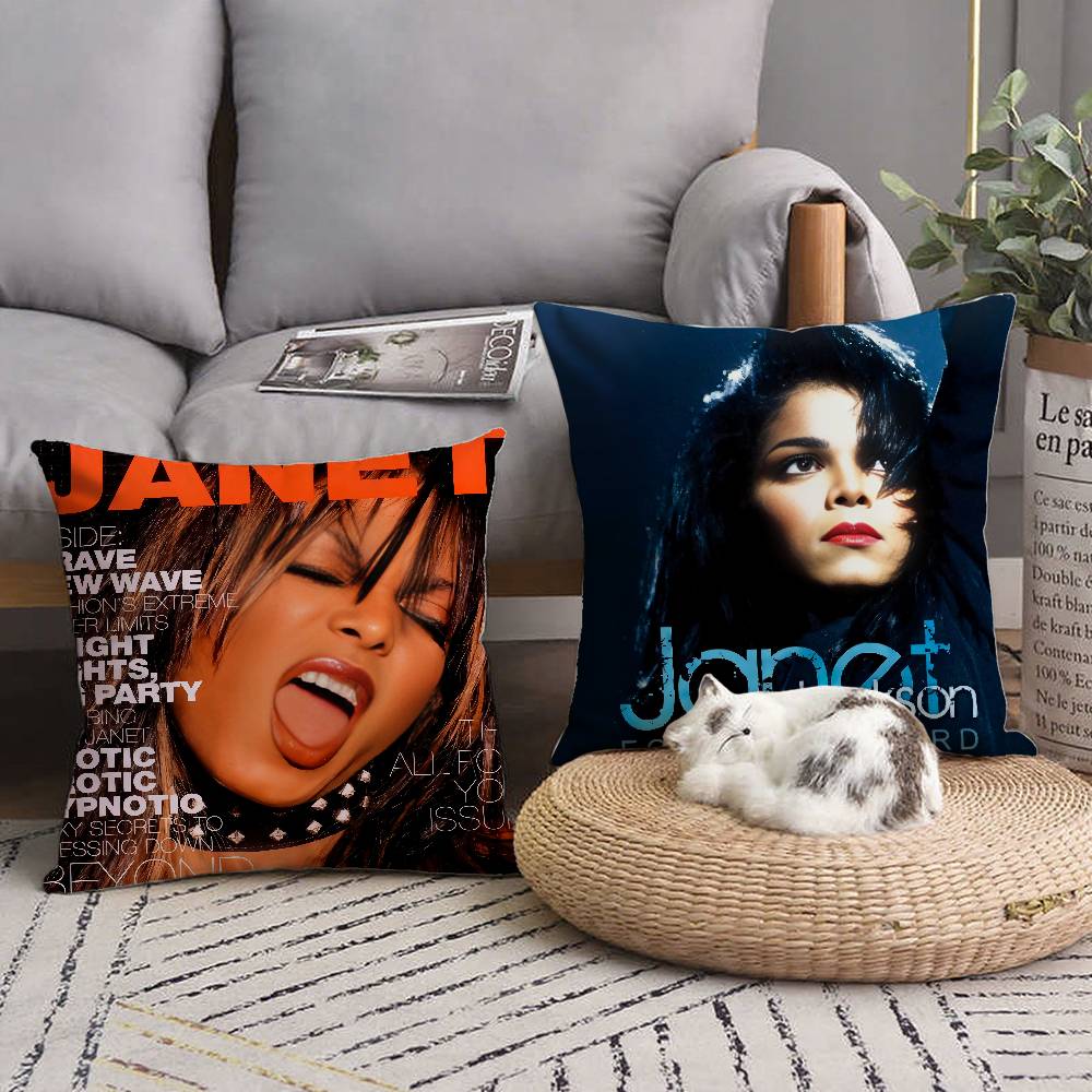 Cute J-JanetS J-JacksonS Pillow Case Home Decor Throw For Sofa Bed Car Room Decor Gift Idea