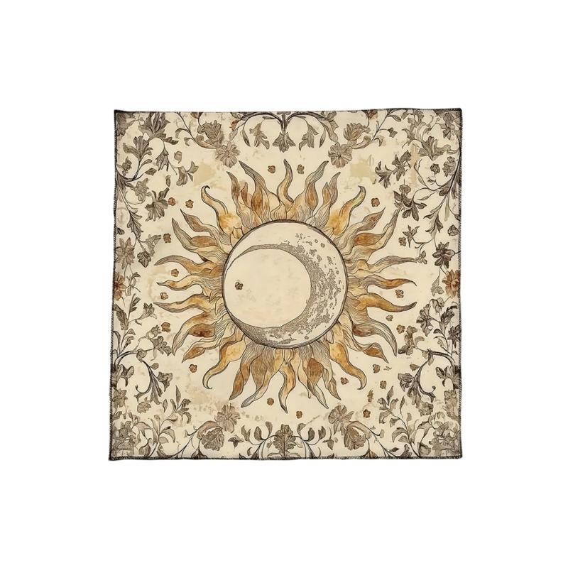 

Портативные Моющиеся Ткани для Чтения Мистический Бархат Ритуальная Ткань Прочные Коврики для Церемоний Гадания 50x50cm