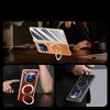 For OPPO Find N6 Case GKK  Leather +PC Hinged Folding Cover with Magnetic Rotating Ring Holder Stand with HD Privacy Glass