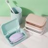 Portasapone da bagno con coperchio, contenitore per sapone in plastica per la casa, mantiene il sapone asciutto, portasapone da viaggio portatile, contenitore per sapone.