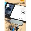 Multi-function 4 In 1 Type-C Hub HD-Compatible 3.5mm Jack Earphone Adapter USB Extender Hub