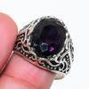 Natural Amethyst Gemstone 925 Sterling Silver Jewelry Ring Size 8.5 RR-69