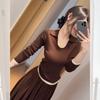 26 Autumn/Winter Elegant French Women's Two-Piece Set: Stunning Top and Skirt for a Youthful Look
