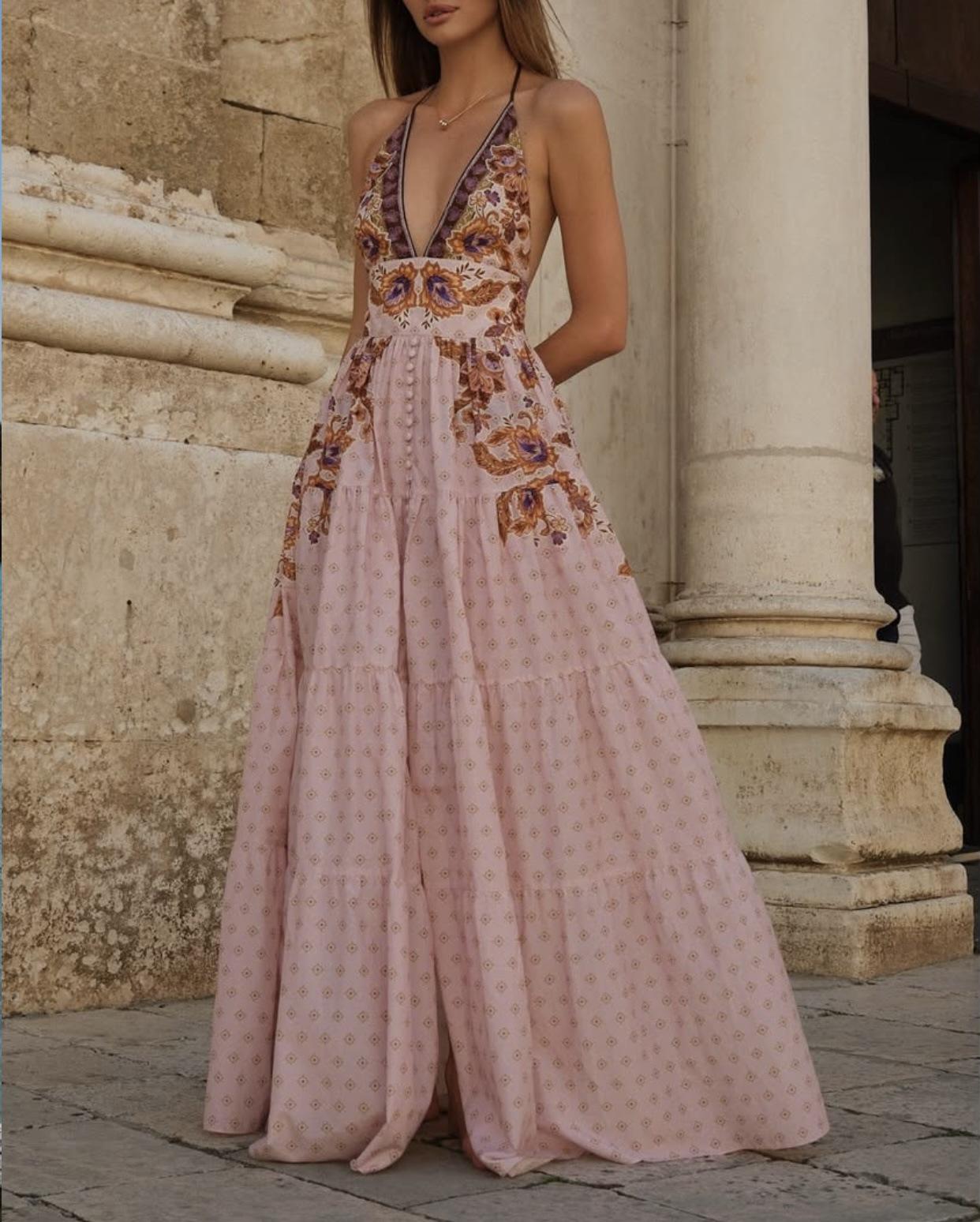 French 2026 holiday style fashion positioning printing new summer temperament thin dress women S