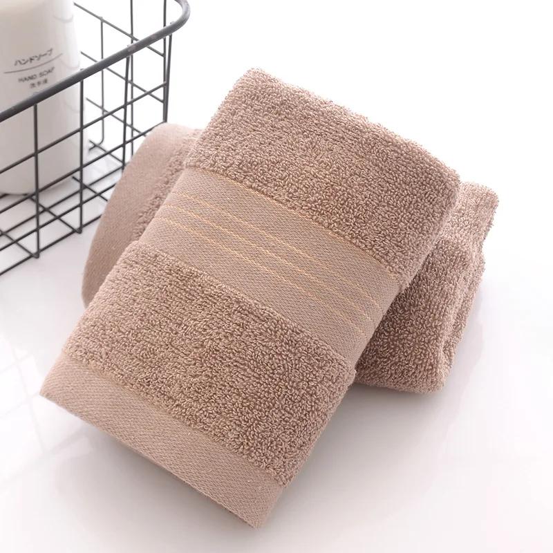 Thickened Cotton Bath Towel Increases Water Absorption Adult Bath Towel Solid Color Golden Silk Soft Affinity Face Towel Plain