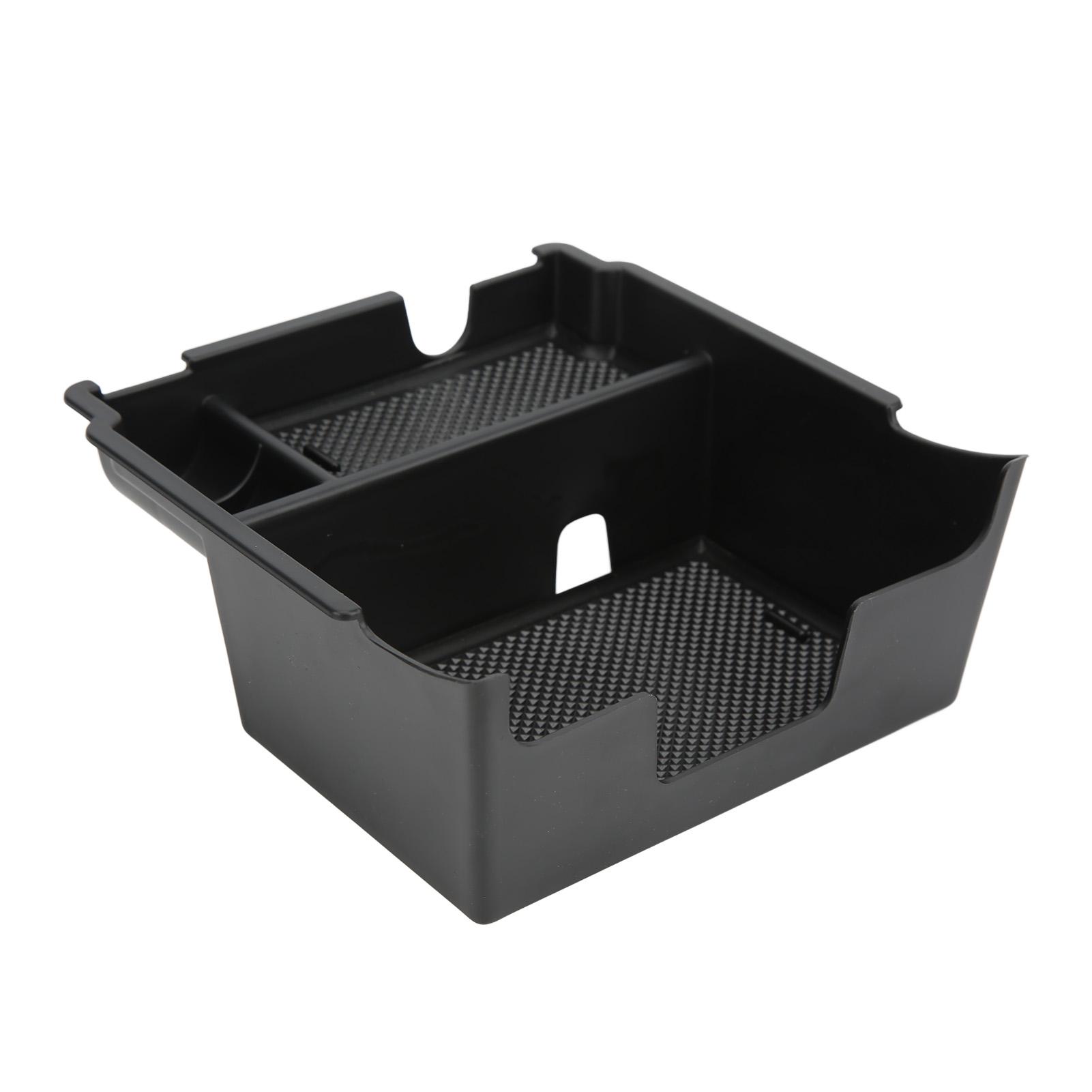 

Center Console Organizer ABS Black with Nonslip Pad Armrest Storage Box Replacement for Subaru Impreza 2016‑2022