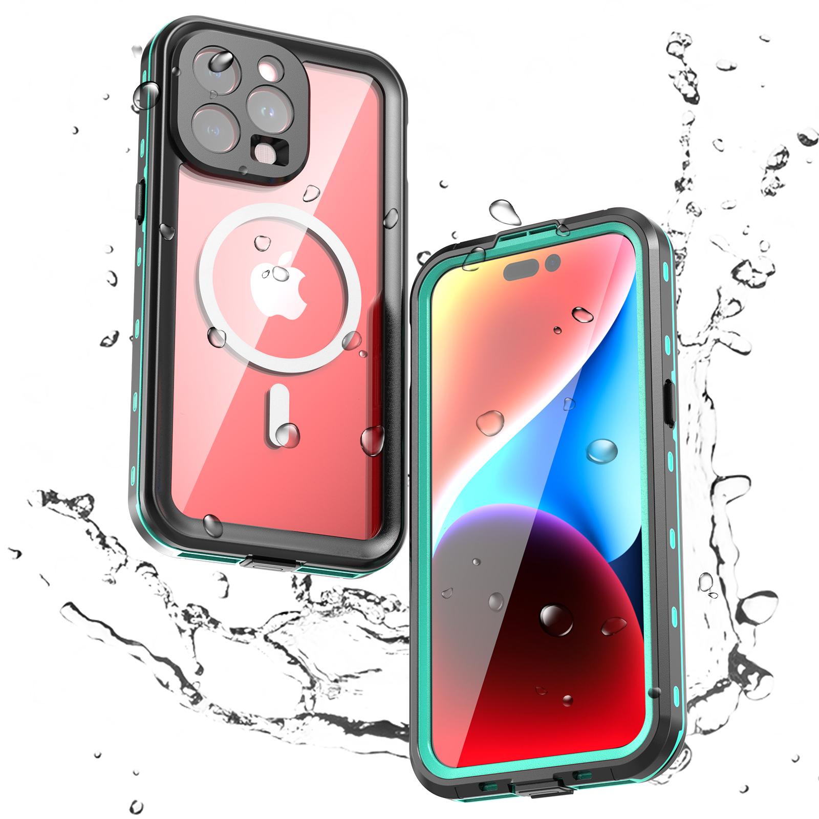 

Чехол для телефона REDPEPPER Dot+ Series для iPhone 15 Pro Max, совместимый с водонепроницаемым прозрачным чехлом MagSafe IP68 A