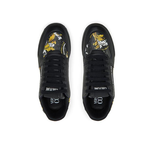 Мужские кроссовки Versace Jeans Couture 78ya3sd4 чёрные