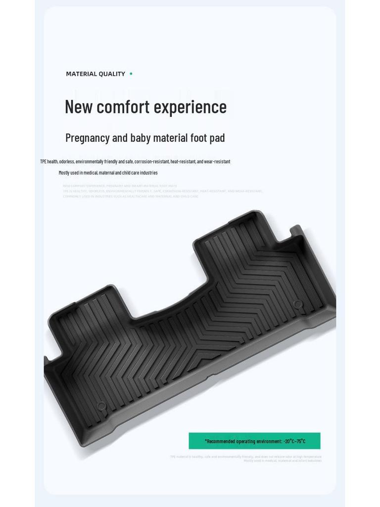 Floor Mats for 2023 Denza N7: All-TPE Mats, Trunk, & Waterproof Seat Back Mat