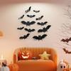 48pcs 3D Wall Stickers Bat Stickers Halloween Decoration Bat Vinyl Sticker for Home Halloween Party Decorations Supply