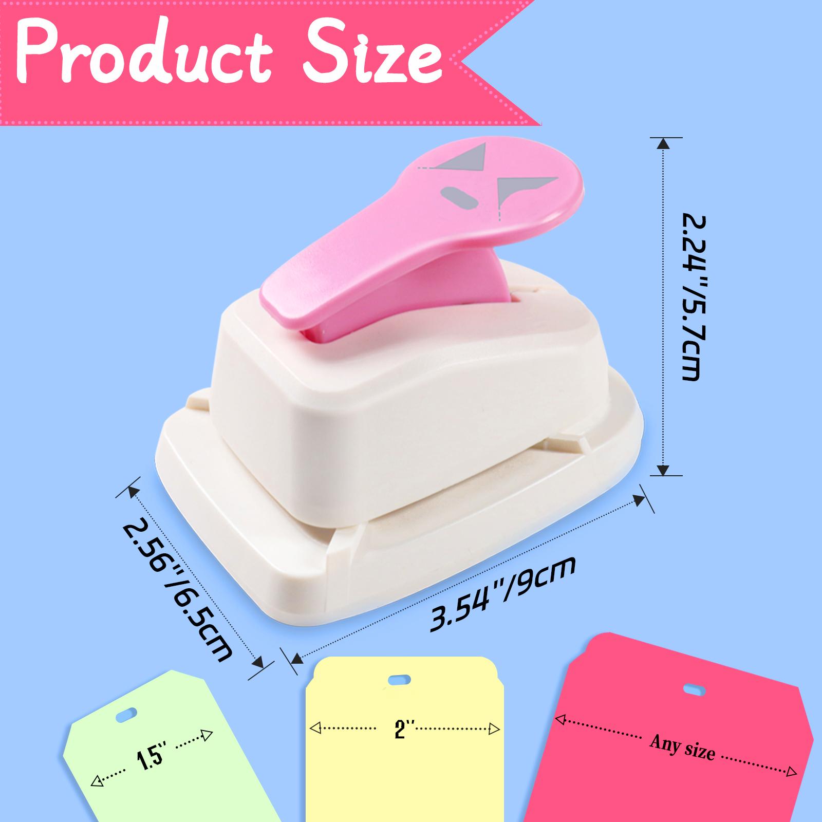 

Дірокол для рукоділля будь-якого розміру Створювач бирок-вкладок Кутовий дірокол Різак для паперу Діркопробивач для паперу 3 в 1 бирка будь-якого розміру для створення листівок 1