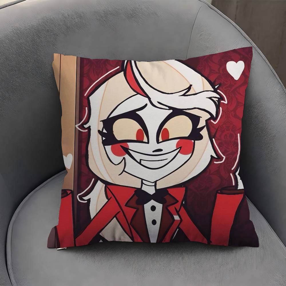 Anime H-Hazbin H-Hotel Kissenbezug Auto Überwurfskissenbezug für Sofa Auto Weihnachtsgeschenk