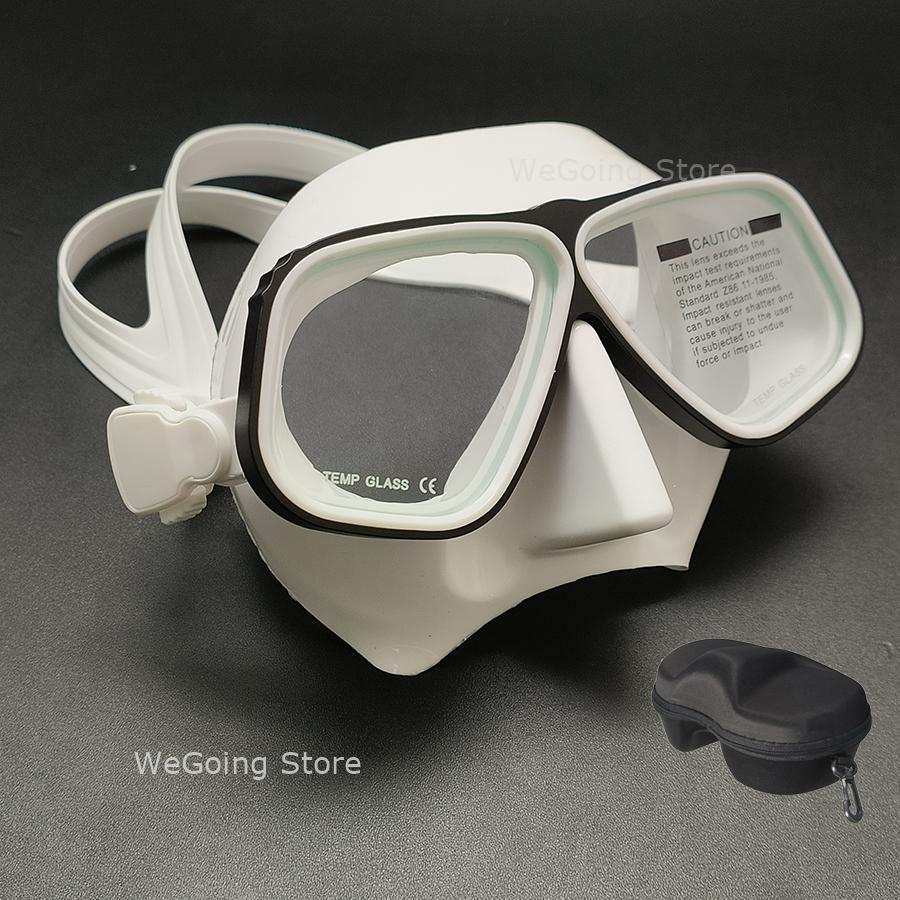 

Маска для фридайвинга высшего уровня из алюминиевого сплава, малого объема, для снорклинга, очки для дайвинга, упакованы в черную коробку чёрный