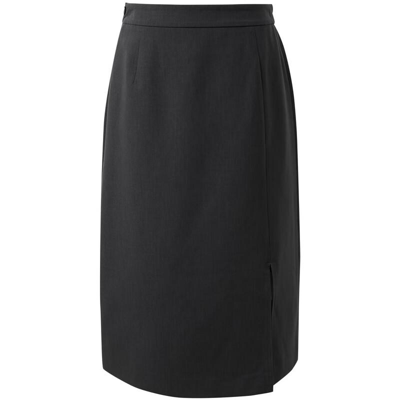 Sancai Plus Size Mid-Waist Straight Slit Mid-Length Skirt