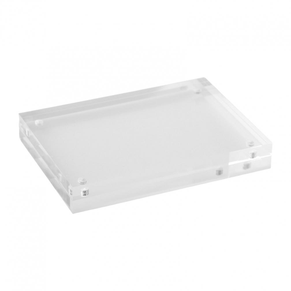 Thick 8+8mm Clear Acrylic Picture Frame with Convenient Magnetic Access