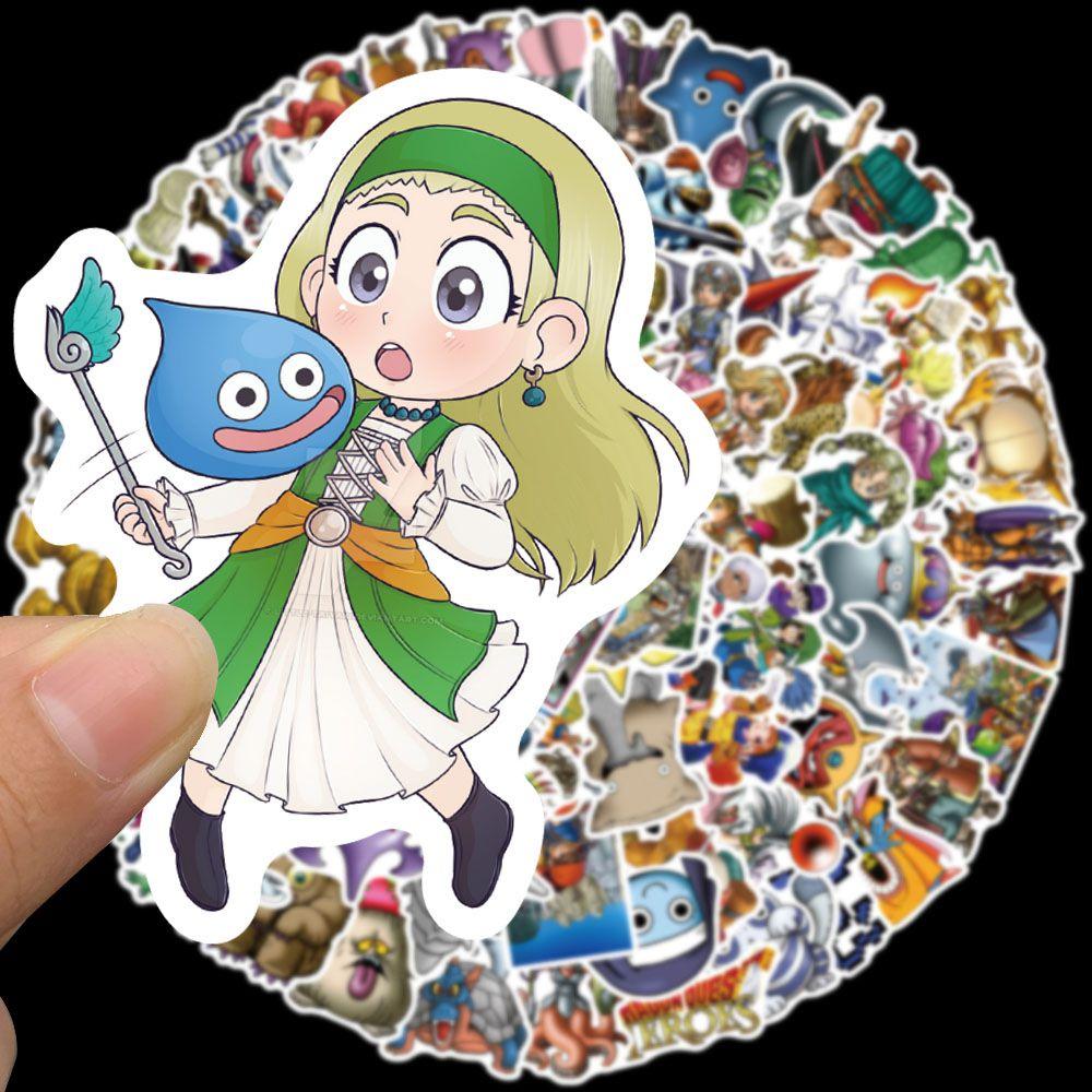 Dragon Quest Pvc Waterproof Stickers Cute Cool Decoration For Phone Laptop Skateboard And More