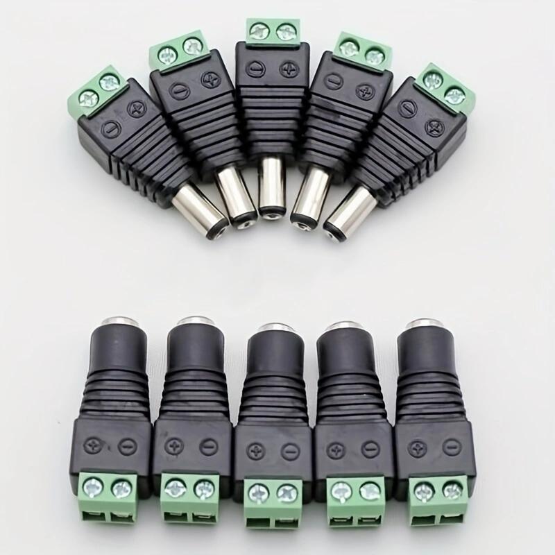 5pairs DC 12V Power Supply Plug Adapter Connector for 5050 3528 LED Strip Light