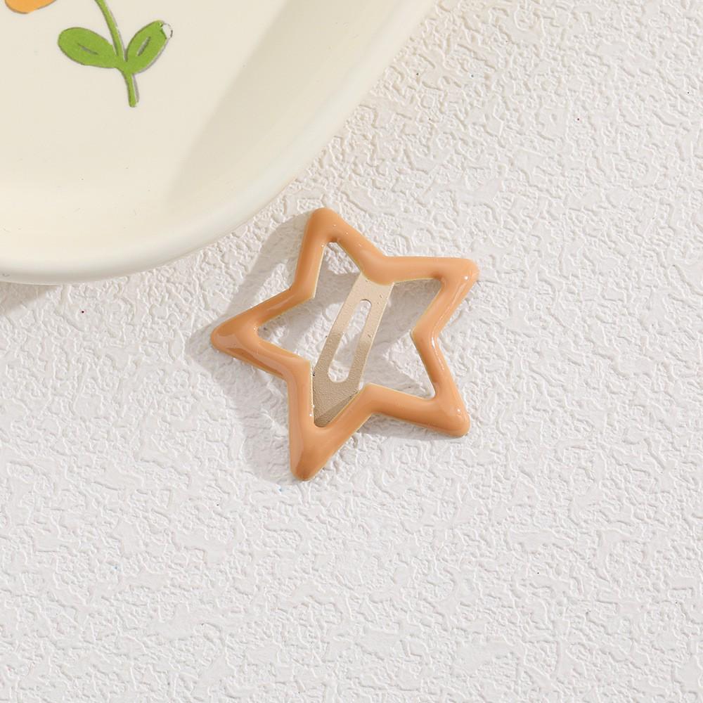Children's Candy Color Star Hair Clips - Small Size BB Bangs Accessories