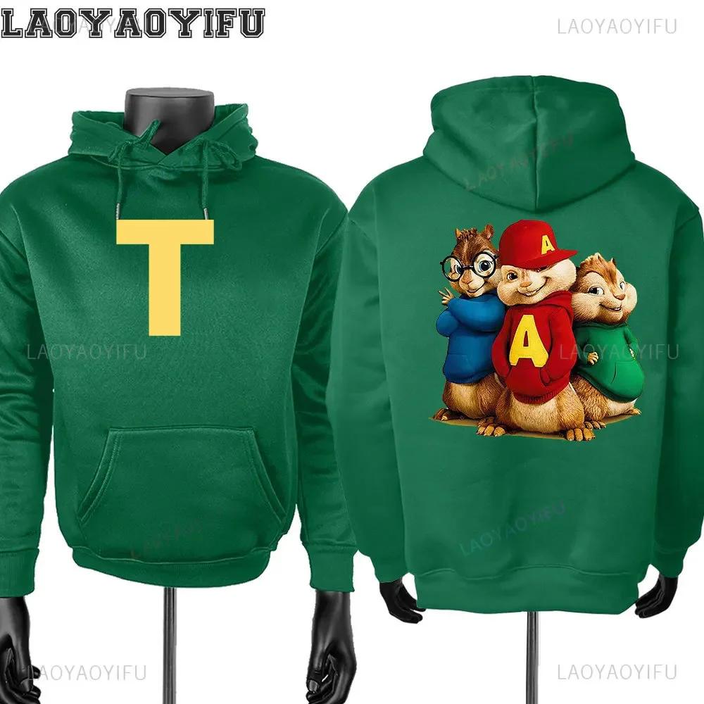 Alvin and The Chipmunks: The Squeakquel's Pullover Woman Manfashion Drop Shoulder Hoodie Is Available for Best Friend Sweatshirt
