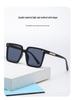 High-End Korean Style Fashion Sunglasses - Trendy Large Frame Anti-UV, Face-Slimming Design for Men & Women Travel