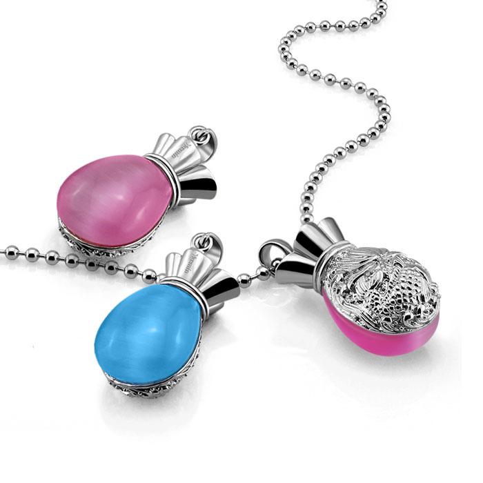 Damen Personalisierte Geldbeutel Anhänger Halskette Platinplattiert Retro Kugelkette Silberschmuck