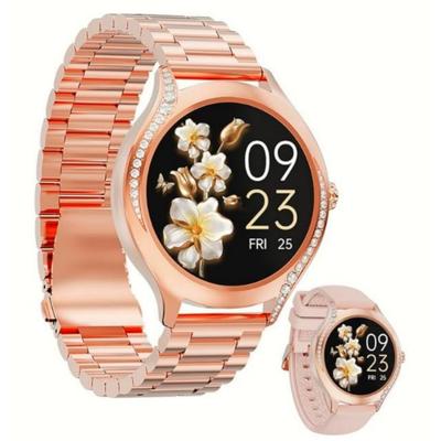 Rainbuvvy T214 Smart Armband 1,19 Zoll IPS 240x240 Bluetooth Anruf Damen- oder Herrenuhr IP68 Wasserdicht Sportuhr Android Mode Smartwatch